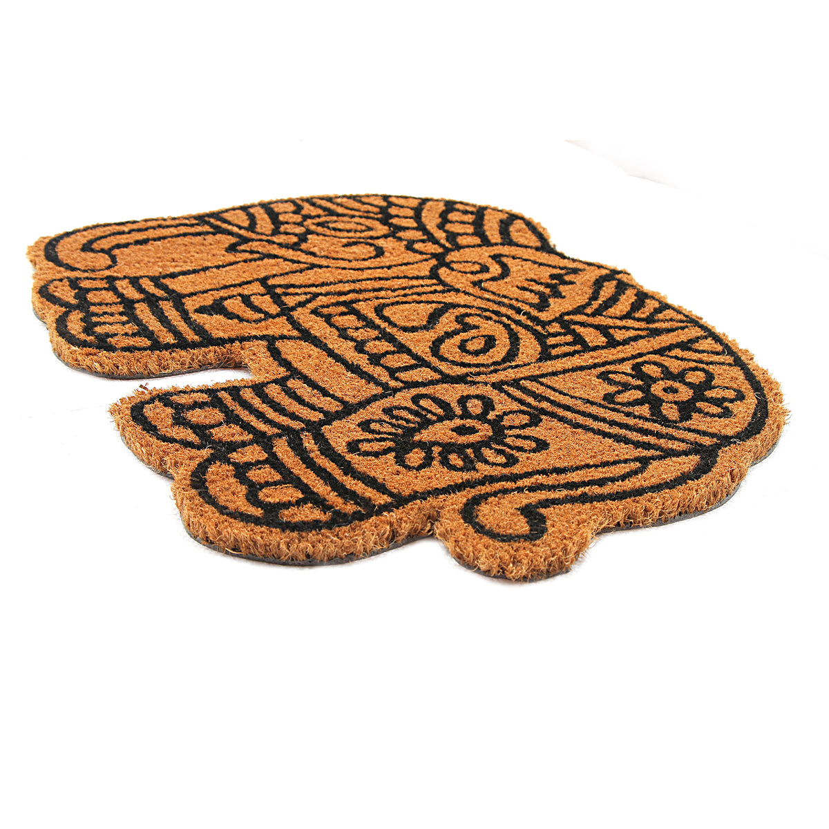 Elegant Elephant Shape Anti-Slip Coir Floor Mat - OnlyMat