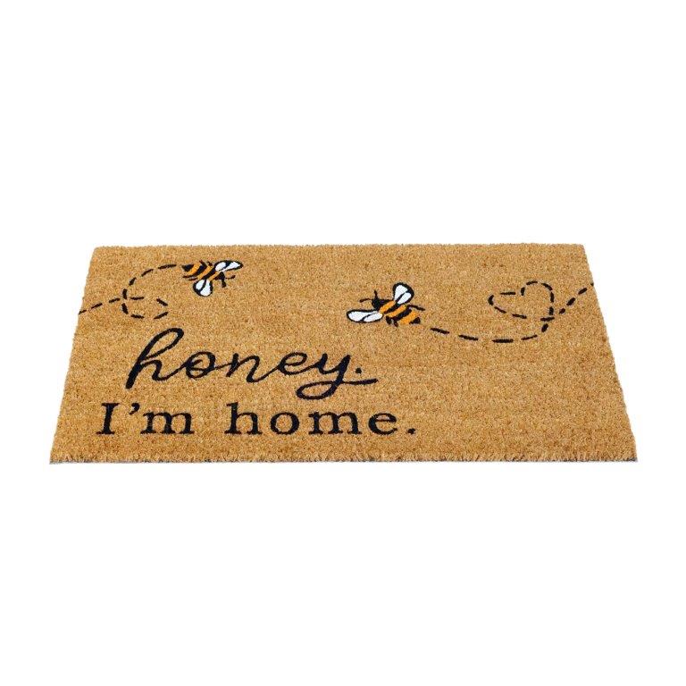 OnlyMat HONEY, I am Home Printed Funny Coir Door Mat