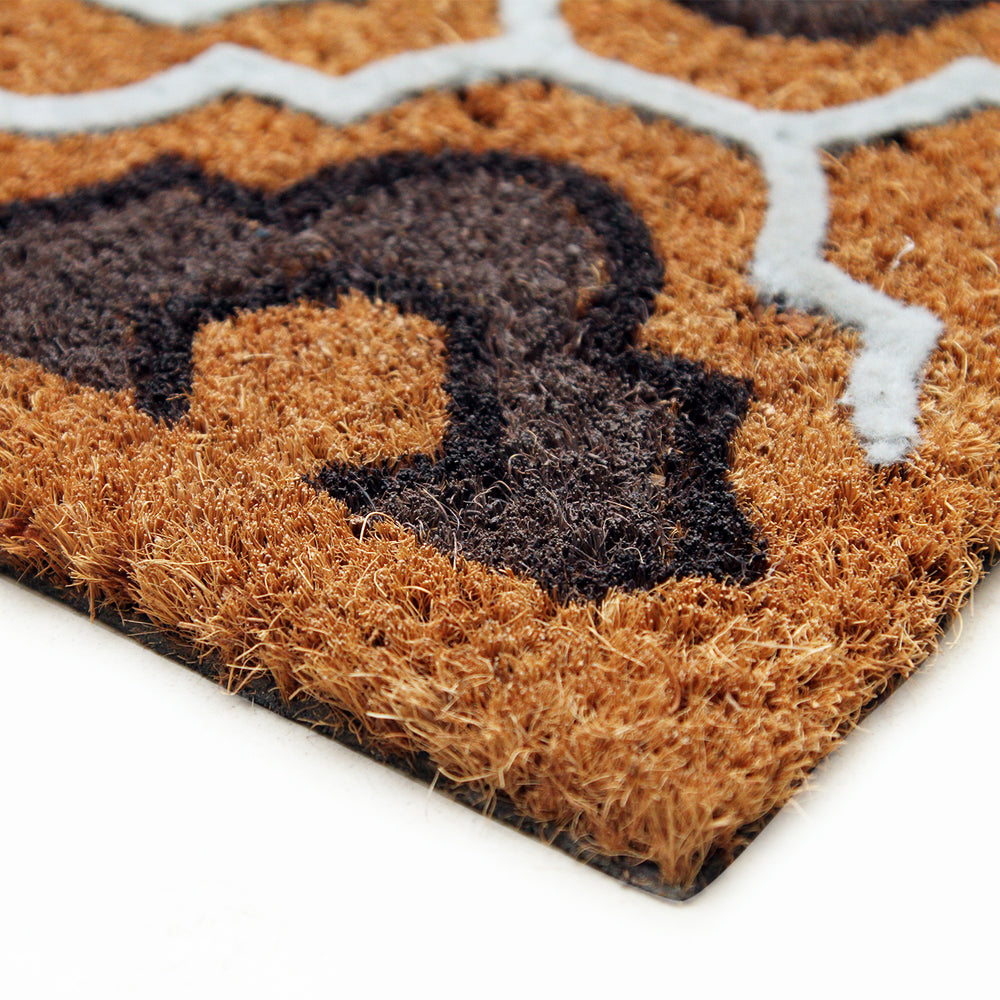 
                      
                        Elegant Design Pattern Printed Natural Flocked Coir Floor Mat - OnlyMat
                      
                    