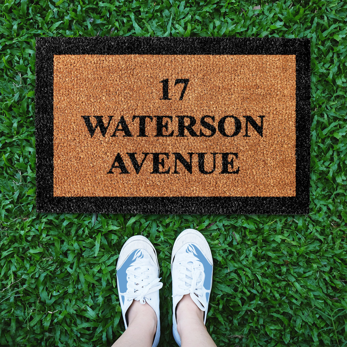 Personalized Custom Entrance Door Mat with Address  - Design 5 - OnlyMat