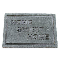 Pressed HomeSweetHome Design Natural Coir Doormat. PVCIMP 00010 GRY - OnlyMat