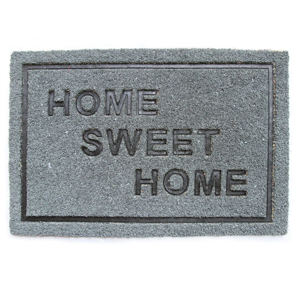 
                      
                        Pressed HomeSweetHome Design Natural Coir Doormat. PVCIMP 00010 GRY - OnlyMat
                      
                    