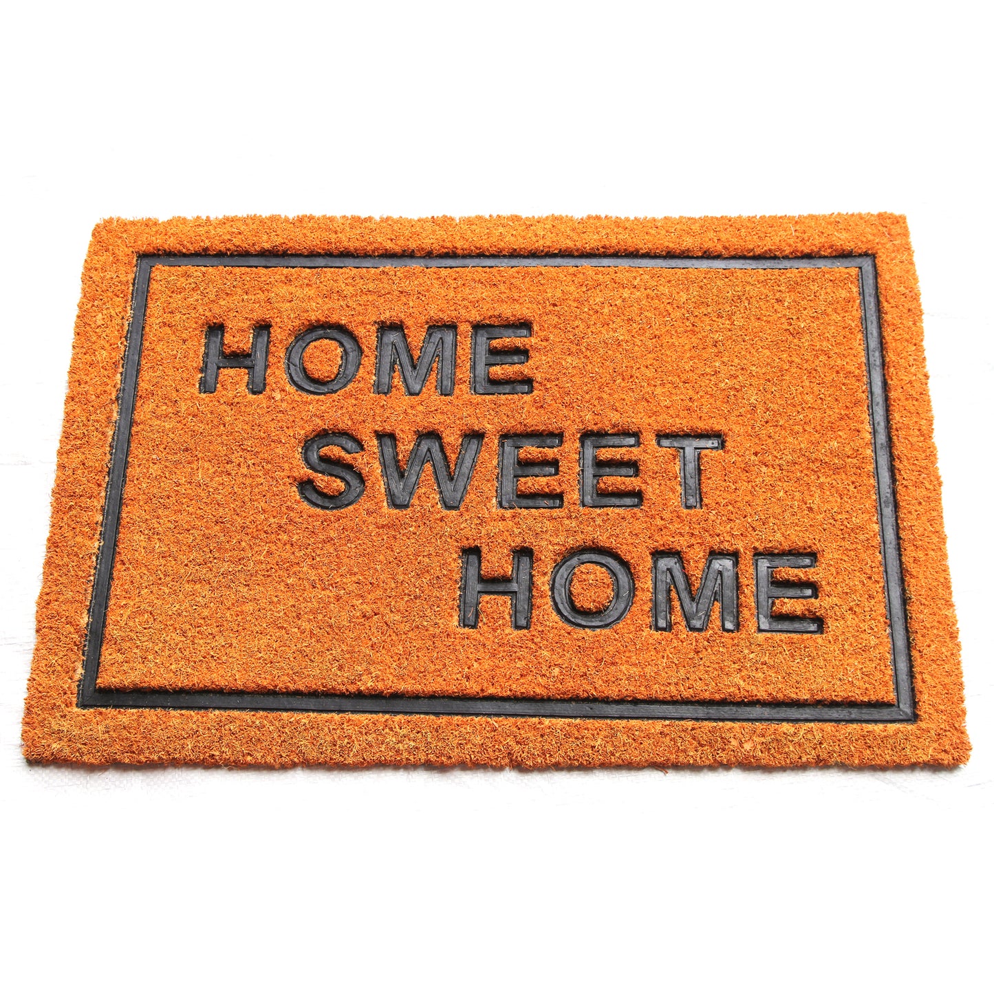 Pressed Home Sweet Home Design Natural Coir Doormat - OnlyMat