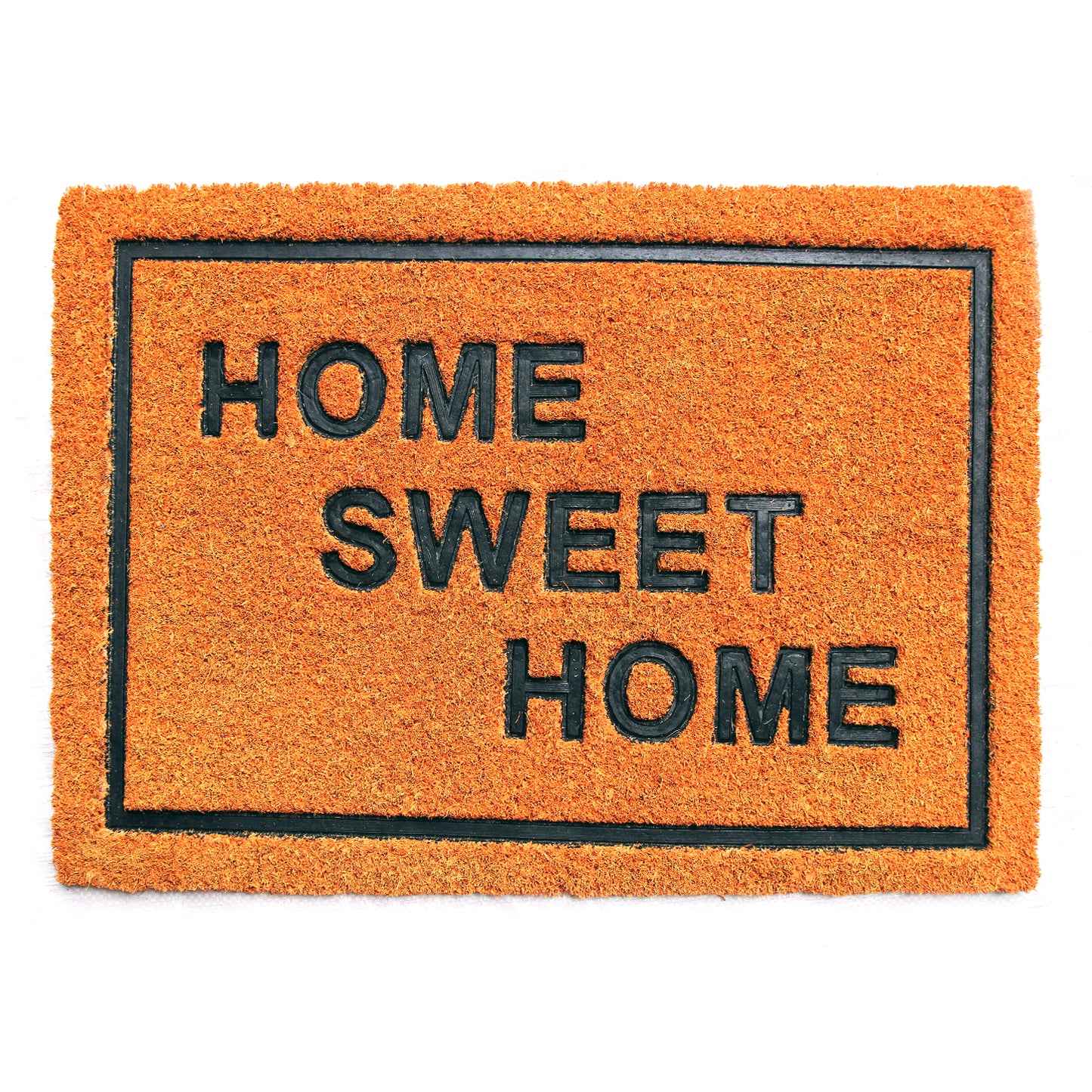 Pressed Home Sweet Home Design Natural Coir Doormat - OnlyMat
