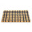 Black and Brown Checked Natural Coir Floor Mat - OnlyMat