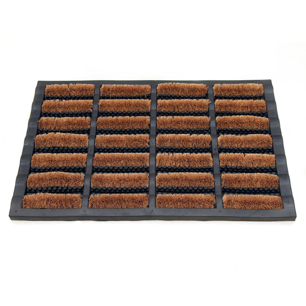 OnlyMat Rubber and Coir Wire Brush Roller Brush Entrance Doormat