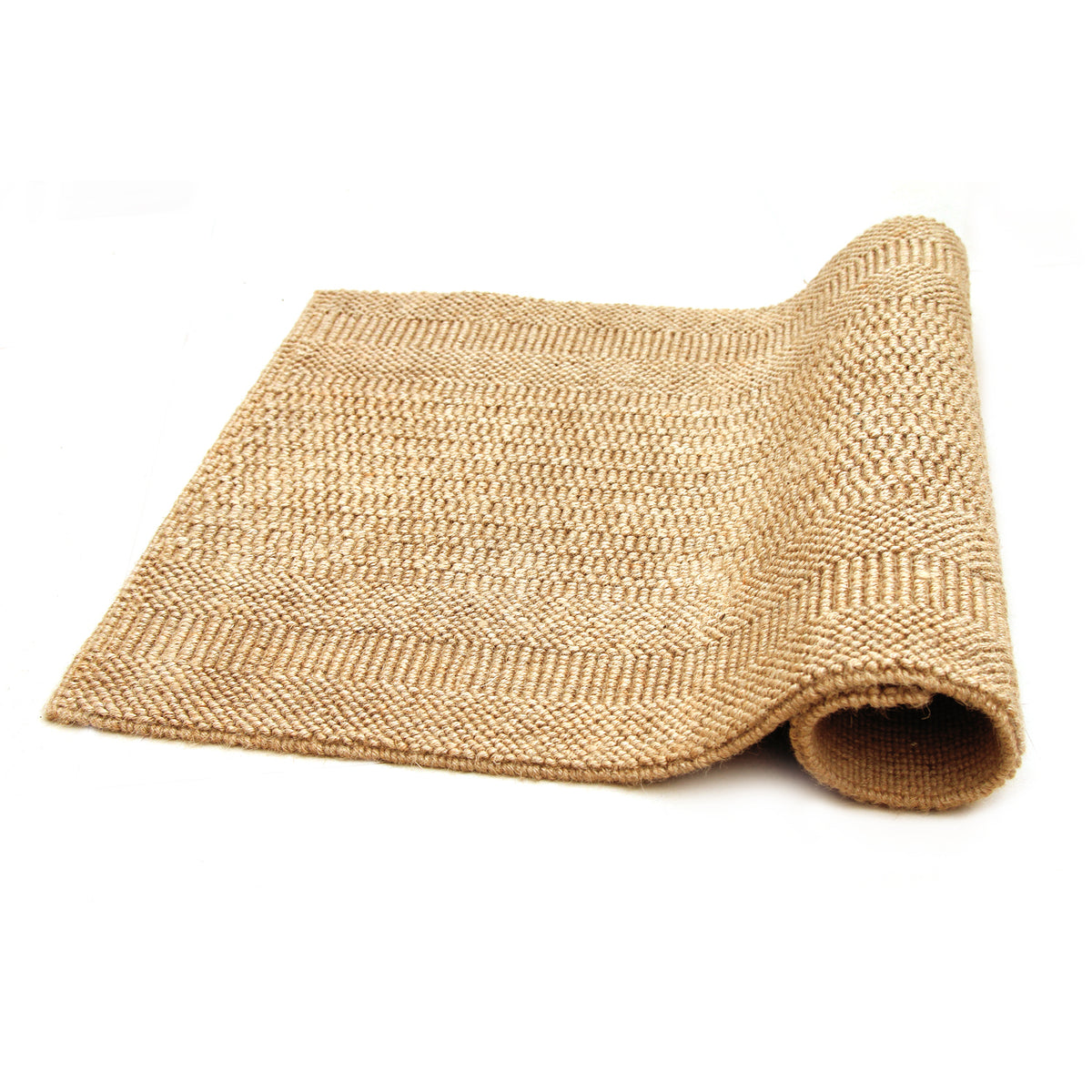 OnlyMat Non-Slip Heritage Jute Rug Mat PMR 0005 NTR - OnlyMat