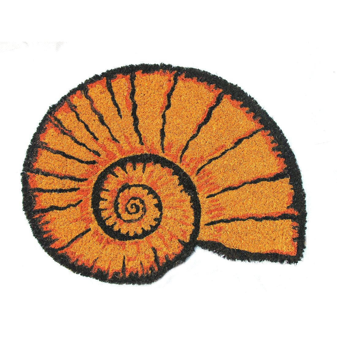 Stylish Sea Shell Shaped Anti-Slip Natural Coir Floor Mat - OnlyMat
