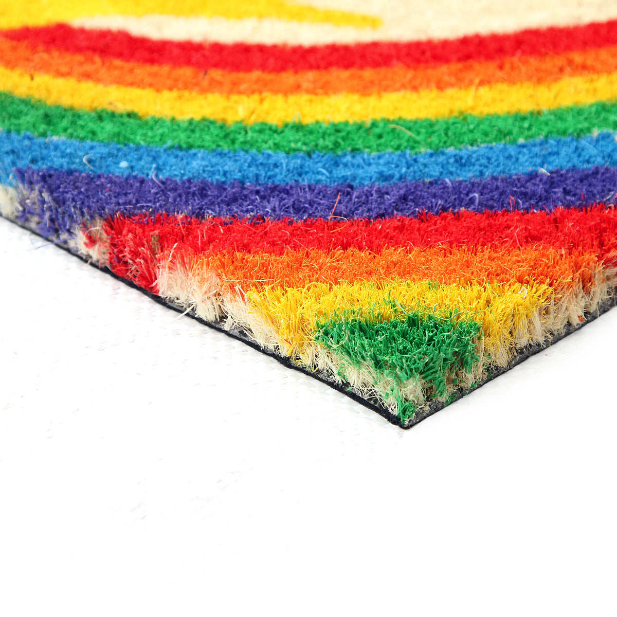 Colourful LGBTQ Themed "Welcome" printed Natural Coir Door Mat - OnlyMat