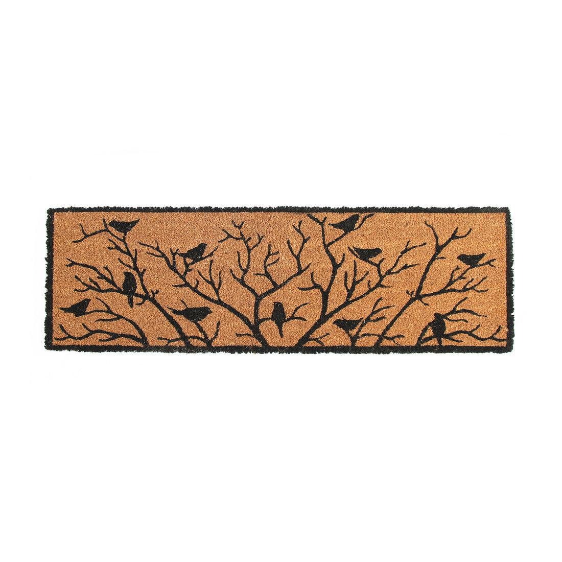 Birds and Tree Printed Natural Coir Long Doormat - OnlyMat