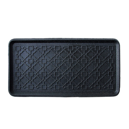 Elegant Black Rubber Boot Tray Mat for your Entrance - OnlyMat