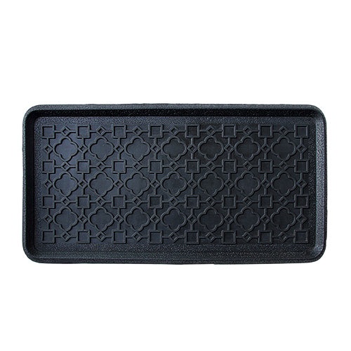 Black Elegant Rubber Boot tray Entrance Mat - OnlyMat