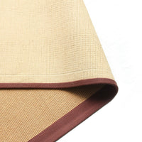 Eco-Friendly Jute Anti-Skid Yoga Mat With Brown Cotton Border - OnlyMat