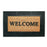 Elegant "Welcome" printed Natural Coir Door Mat with Moulded Black Border - OnlyMat