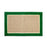 Handwoven Natural Jute Floor Mat with Green Border - OnlyMat