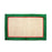 Elegant Handwoven Natural Jute Floor Mat with Green and Red Border - OnlyMat