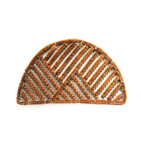 Oval Shaped Cylindrical Wire Brush Dirt Trapper Entrance Mat - OnlyMat