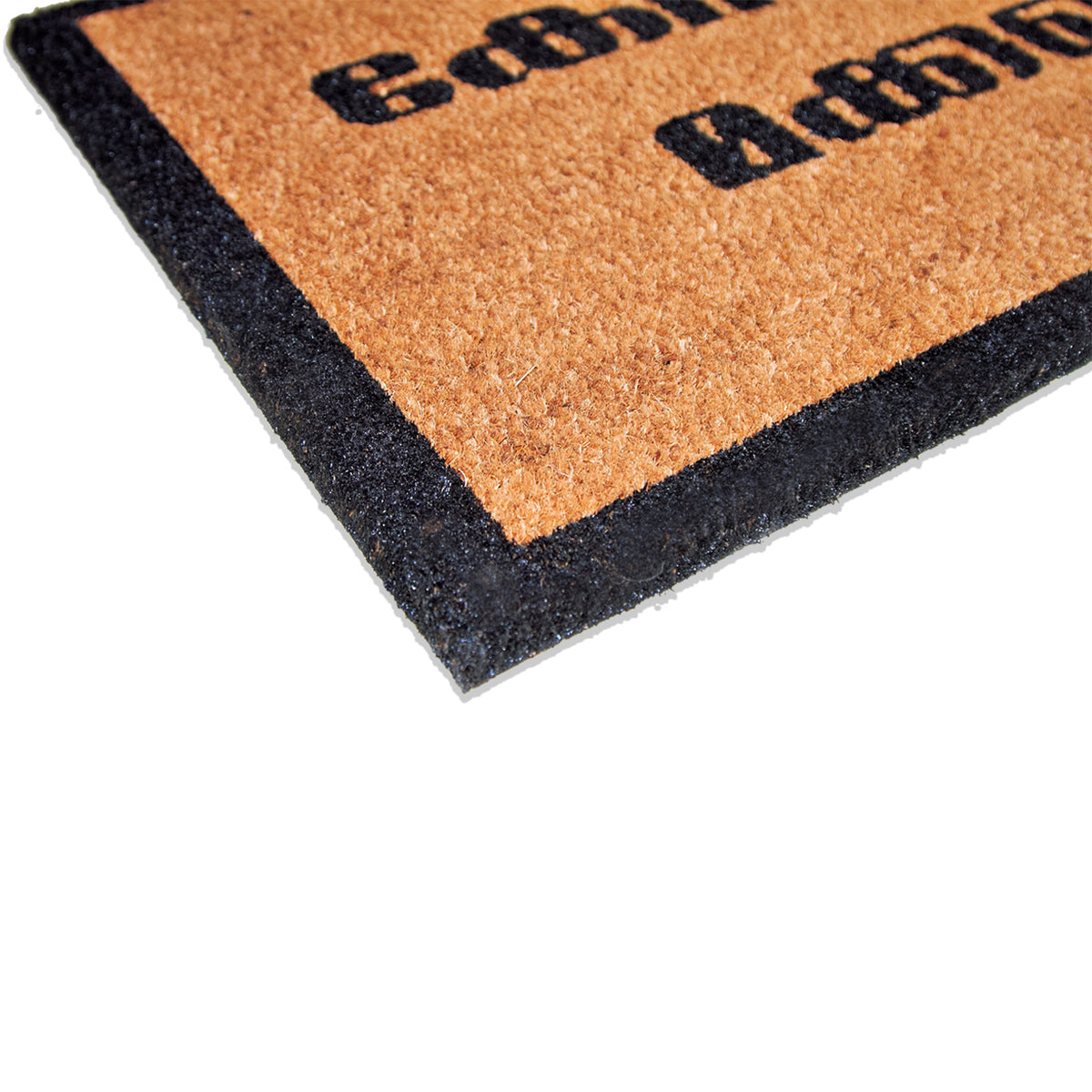 Funny 'KERI VAADA MAKKALE' Printed in Malayalam Natural Coir Floor Mat - OnlyMat