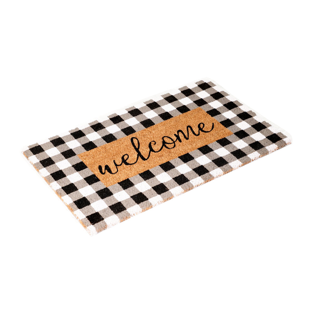 
                      
                        OnlyMat Combo Doormat - Chequered Plaid Printed Coir Door Mat & Rubber Tray Mat
                      
                    