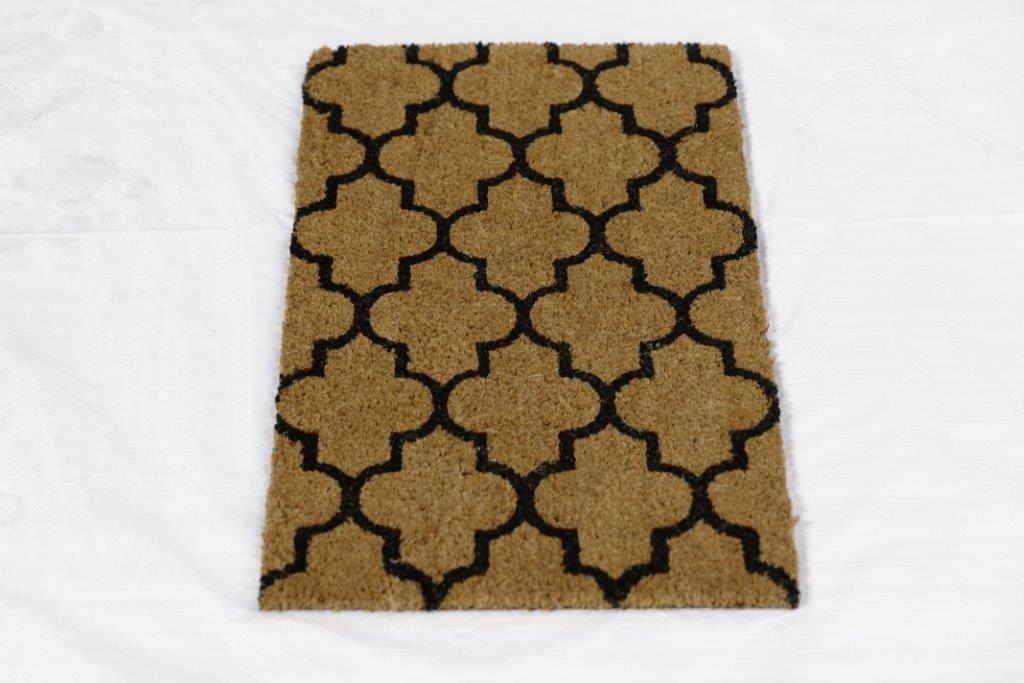 Onlymat Natural Coir Doormat (Waves Print) - OnlyMat