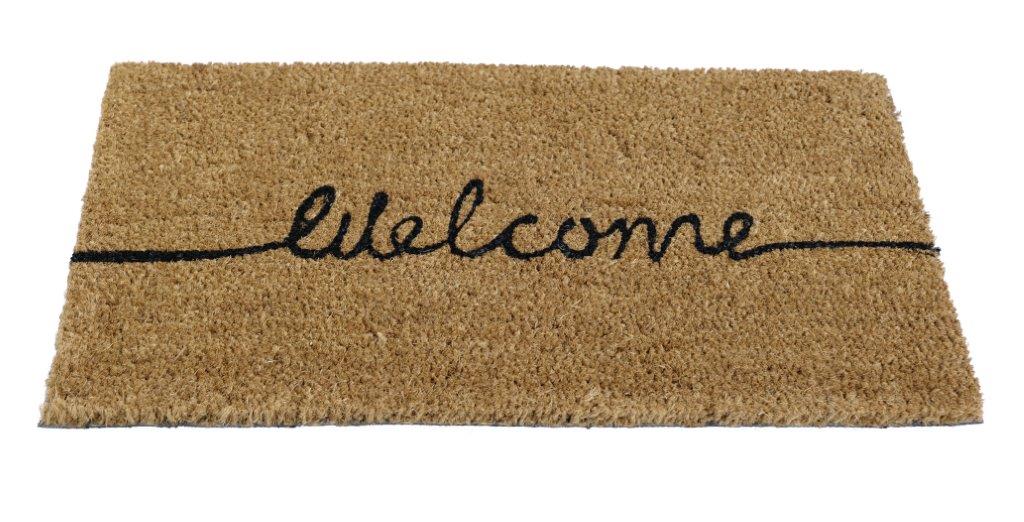 Onlymat Welcome Coir Doormat (40x70cm) - OnlyMat