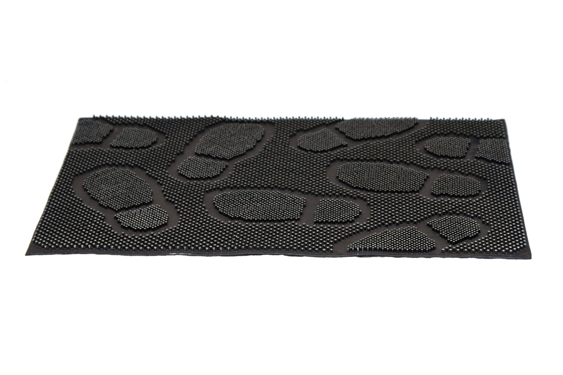
                      
                        Lightweight Black Rubber Pin Foot Mark Design Floor Mat - OnlyMat
                      
                    