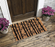 OnlyMat Bamboo Leaves Design Natural Coir Entrance Door Mat with Anti-slip Backing