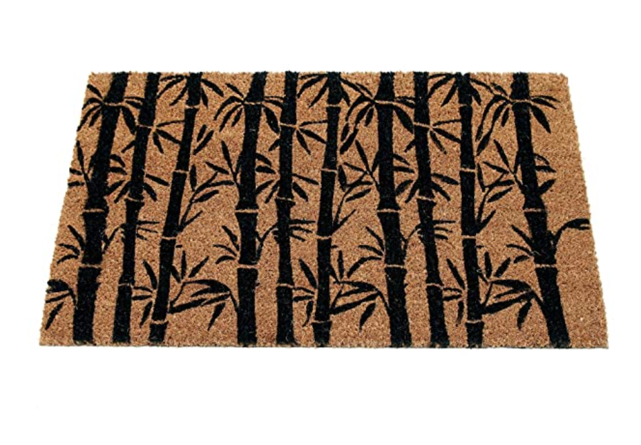 
                      
                        OnlyMat Bamboo Leaves Design Natural Coir Entrance Door Mat with Anti-slip Backing
                      
                    