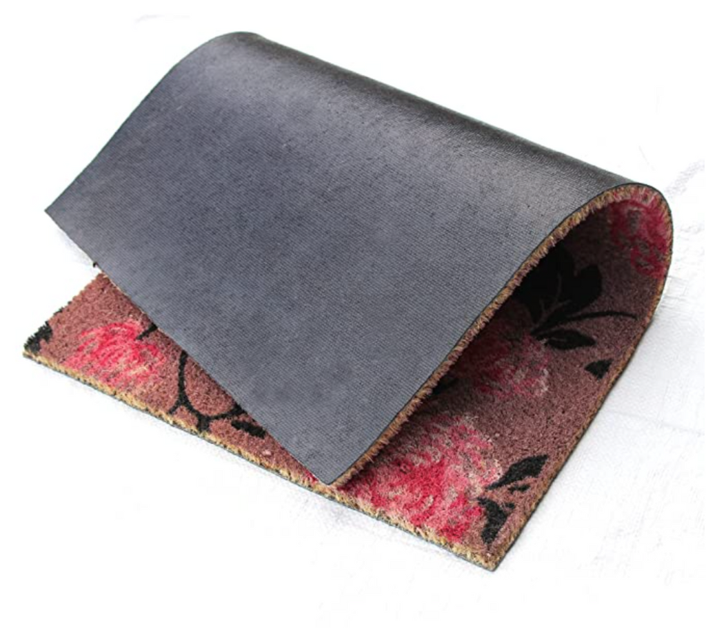 OnlyMat Beautiful Pink Flower Design Entrance Door Mat 45cm x 75cm