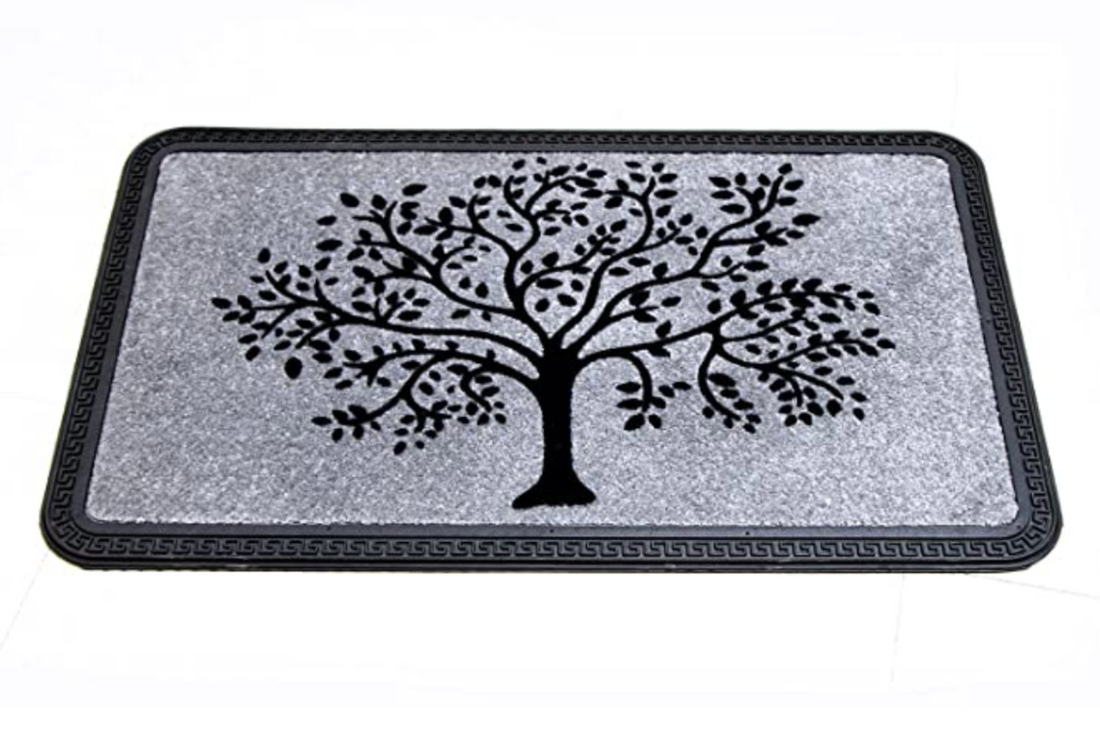 
                      
                        Tree Design Printed QuickDry Silver Colour Anti-Slip Bathroom Mat
                      
                    