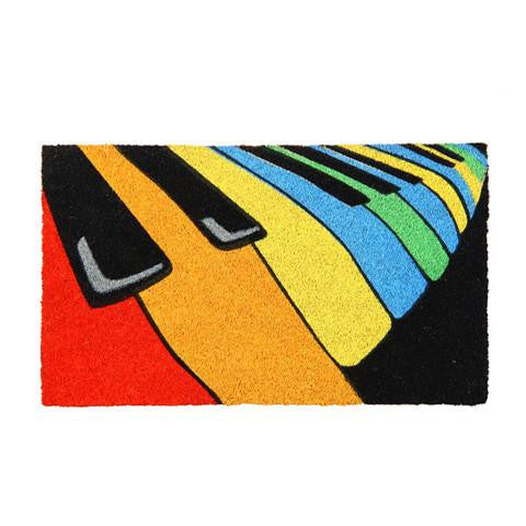 Colourful Piano Coir Door Mat - OnlyMat