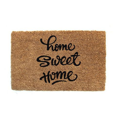 Elegant "Home Sweet Home" printed Natural Coir Floor Mat - OnlyMat
