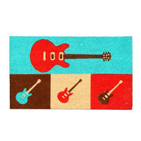 Guitar Design Printed Coir Doormat