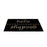 Elegant Black "Hello, Goodbye" printed Natural Coir Glitter Door Mat - OnlyMat