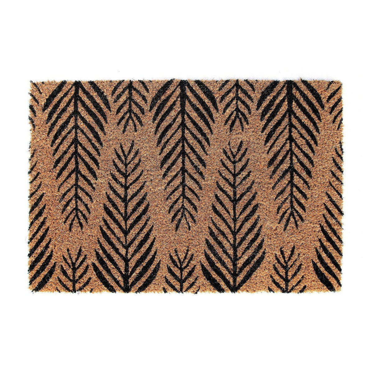 Natural Coir Leaf Printed Doormat - OnlyMat