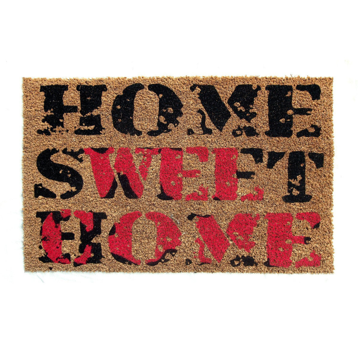 Red Sweet Home Coir Doormat - OnlyMat