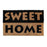 Elegant Black & Brown "Sweet Home" Printed Natural Coir Floor Mat - OnlyMat