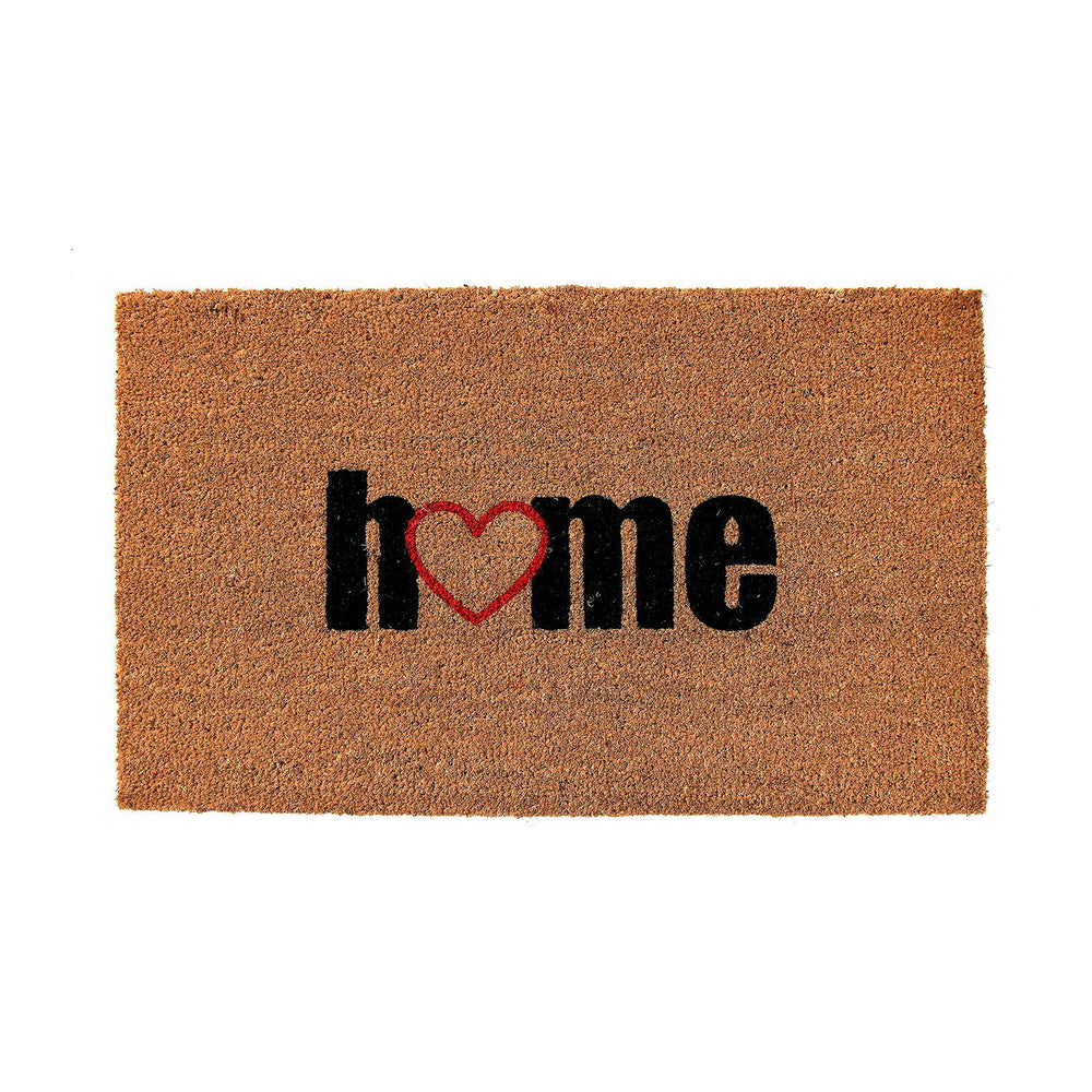 Elegant "Home" Printed Natural Coir Floor Mat - OnlyMat