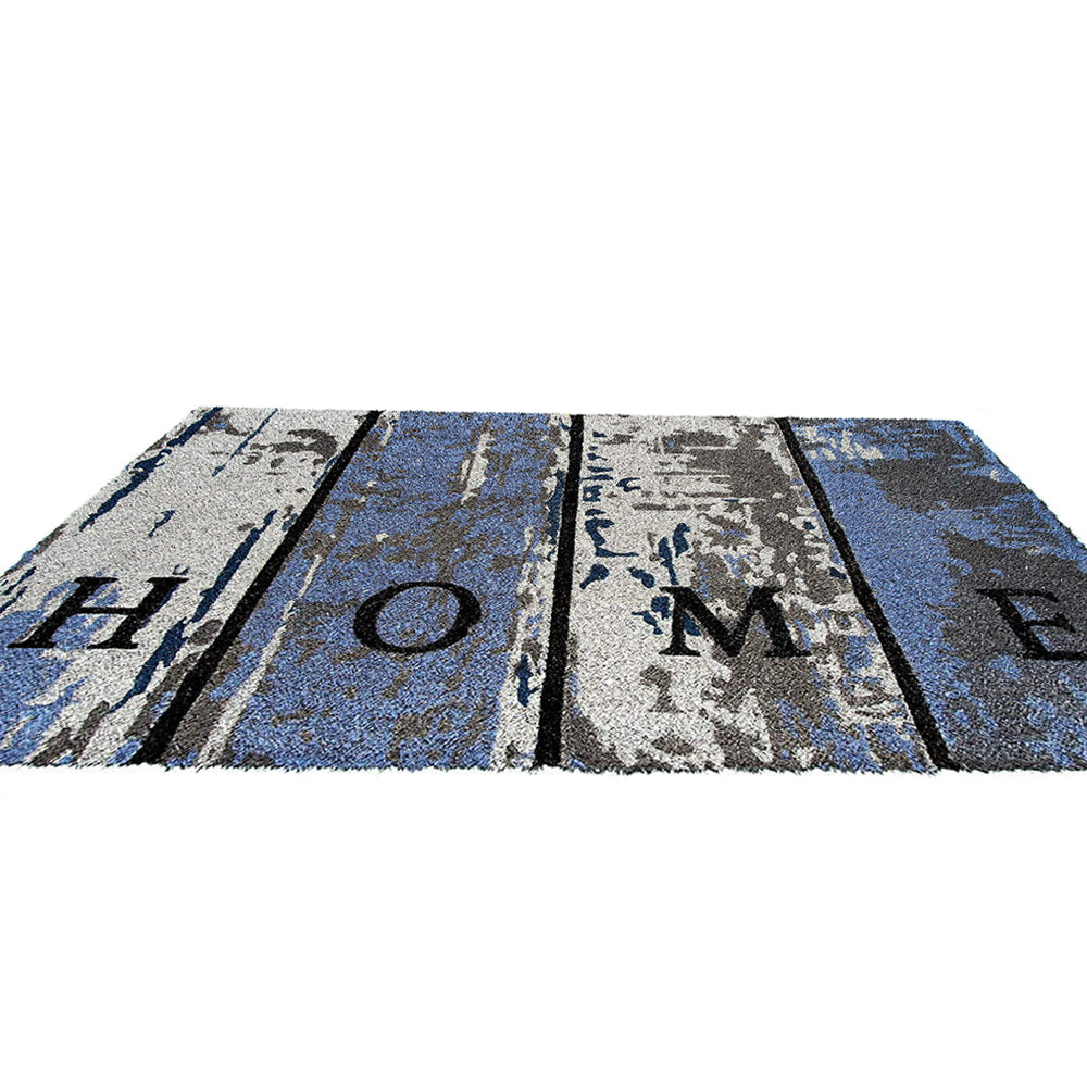 "Home" Printed Multi Colour Printed Natural Coir Door Mat - OnlyMat