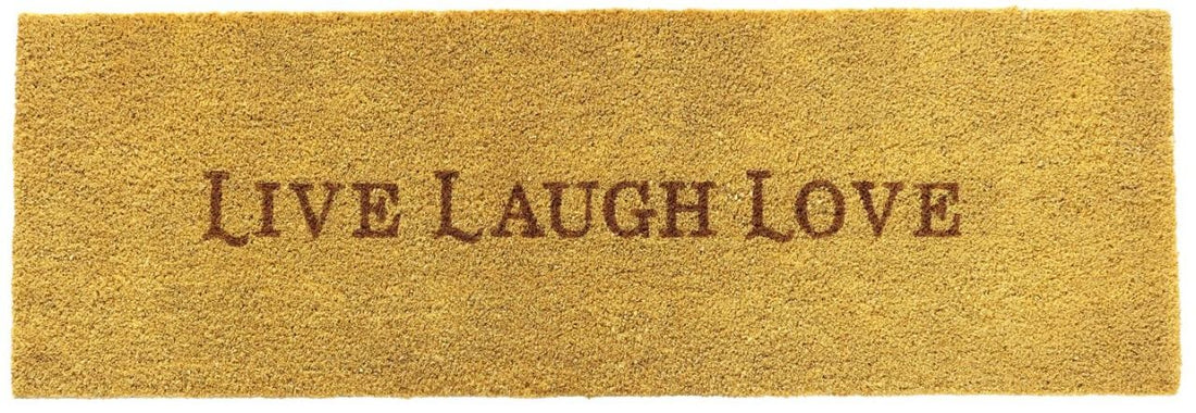 
                      
                        OnlyMat Long "Live Laugh Love" Coir Doormat with Anti-Slip Backing
                      
                    