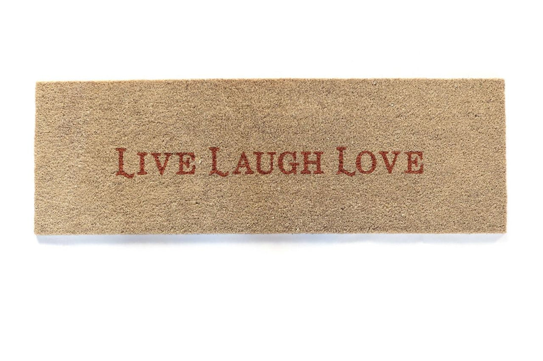
                      
                        OnlyMat Long "Live Laugh Love" Coir Doormat with Anti-Slip Backing
                      
                    