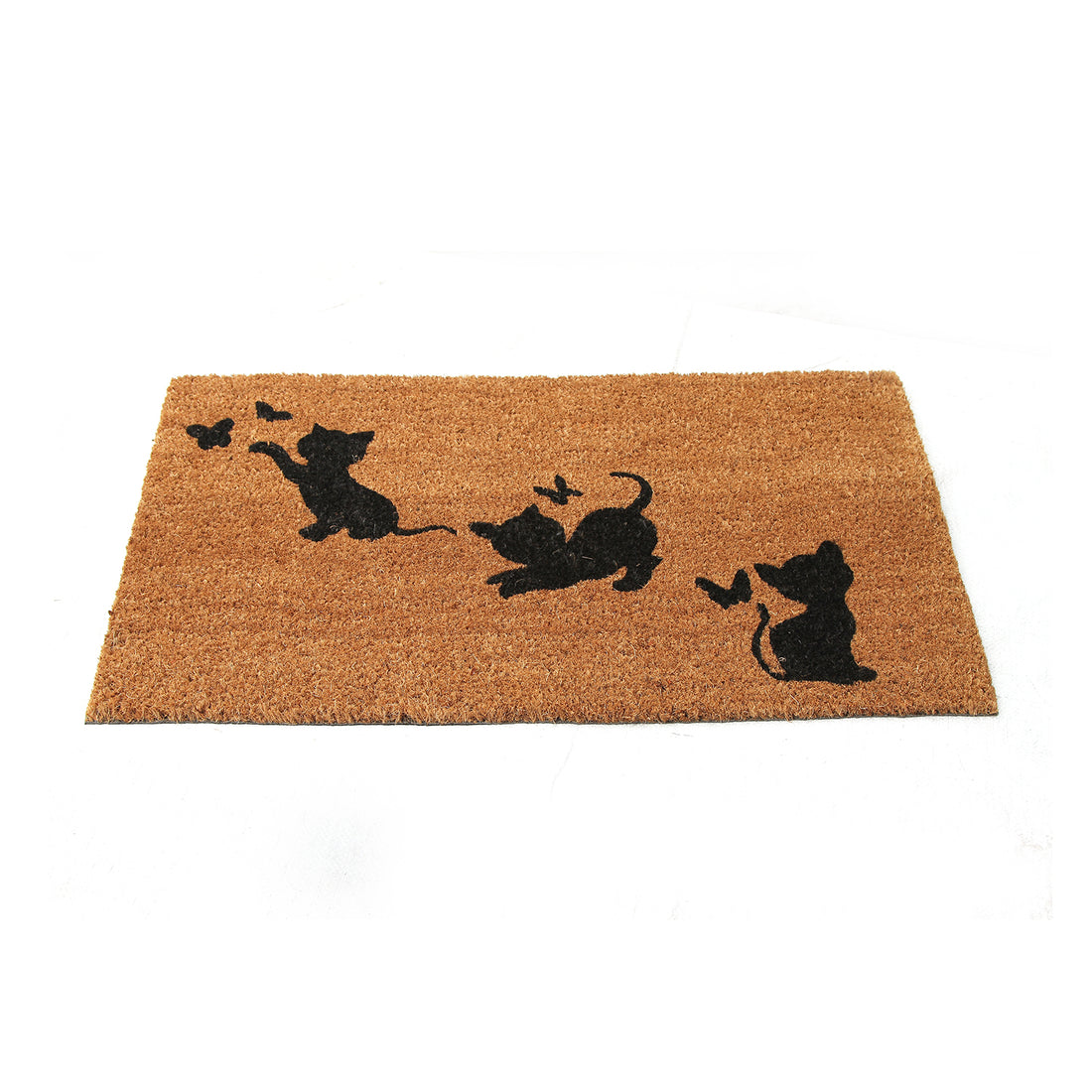 
                      
                        Cute Playing Kitten printed Natural Coir Door Mat - OnlyMat
                      
                    