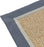 Natural Sisal Carpet with Steel Blue Border- Luxury Rug, Organic Carpet, BedSide Runner