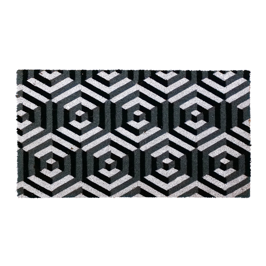 
                      
                        Stylish 3D Octagon Design Natural Coir Doormat
                      
                    