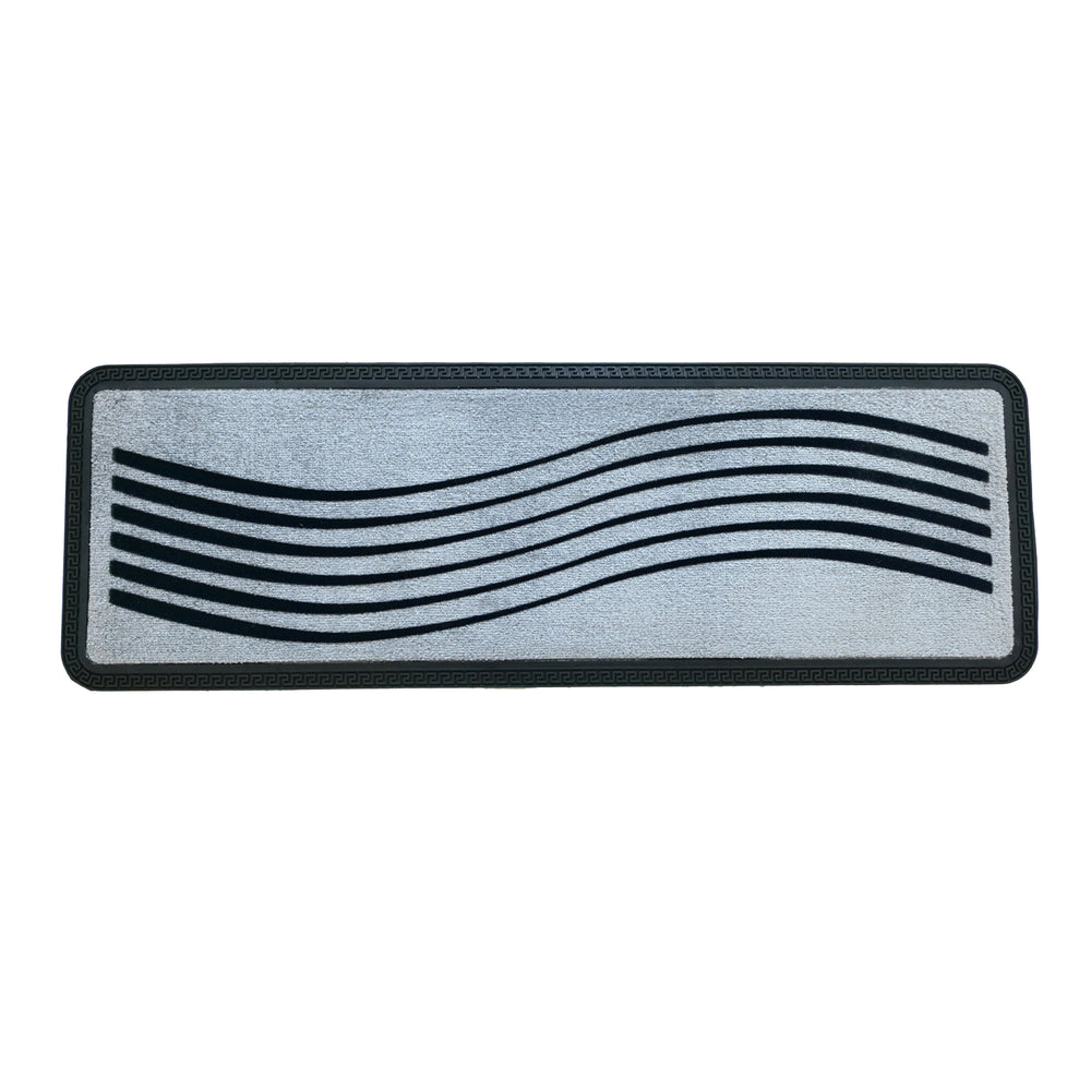 
                      
                        OnlyMat Luxury Anti-Skid Soft Polypropylene WAVE Flocked Oblong Floor Mat -Silver , 40 cm x 120 cm
                      
                    