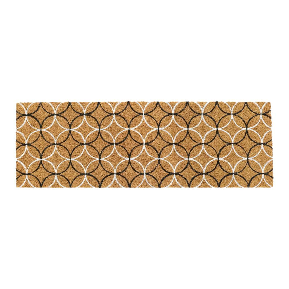 
                      
                        OnlyMat Circle pattern printed Natural Coir Entrance Door mat for Double Door or Wide Door - 40cm x 120cm
                      
                    