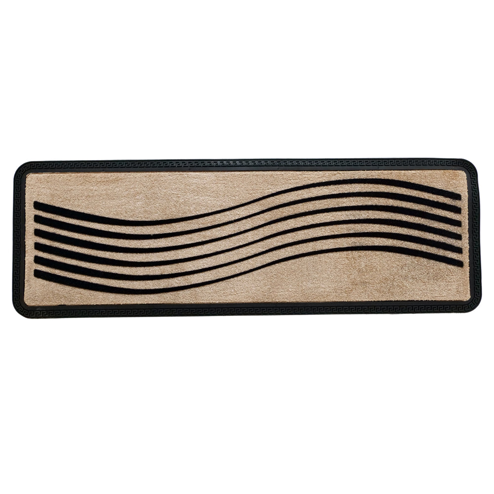 
                      
                        OnlyMat Luxury Anti-Skid Soft Polypropylene WAVE Flocked Oblong Floor Mat -Beige , 40 cm x 120 cm
                      
                    