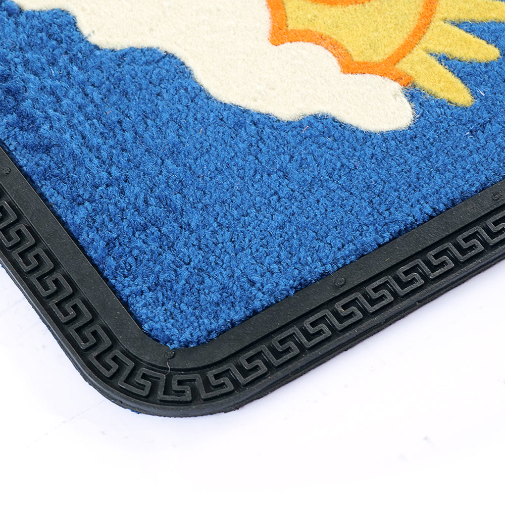 
                      
                        Happy Sun Design Soft All-Purpose Blue Bathroom Anti-Slip Door Mat 
                      
                    