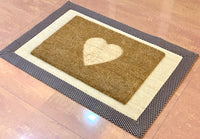 Jute and Coir Doormat Combo - LOVE Impression Floor Mat