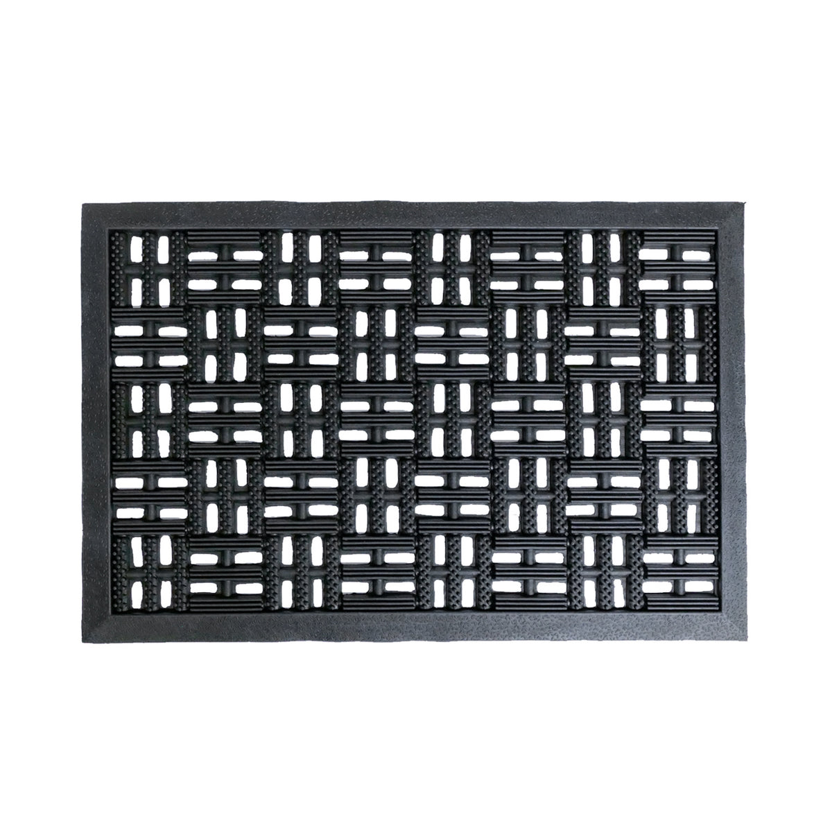 OnlyMat Criss-Cross Rubber Pin Entrance Door Mat - 40cm x 60cm - Indoor / Outdoor, Waterproof